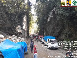 Gerak Cepat BBPJN Sulsel Tangani Reruntuhan Batu, Akses Maros-Bone Kembali Normal