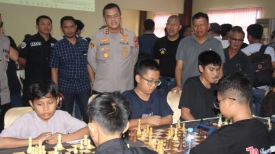 Ratusan Pecatur Ramaikan Kapolres Gowa Cup