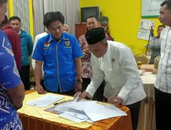 Dukung Pengembangan Madrasah, MTsN 1 Gowa-Aliansi Pemuda Bomar Teken Nota Kesepahaman