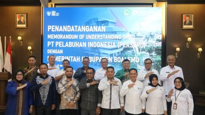 PT Pelabuhan Indonesia (Persero) Regional 4 bersama Pemerintah Kabupaten Boalemo resmi MoU terkait kerja sama pengembangan Pelabuhan Tilamuta, yang berlokasi di Kabupaten Boalemo, Provinsi Gorontalo.