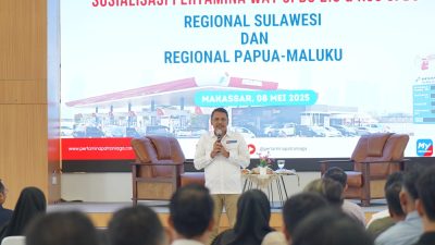 Sosialisasi Pertamina Way 2.0 dan pengenalan skema Kerja Sama Operasi (KSO) bagi SPBU di Regional Sulawesi dan Maluku-Papua.