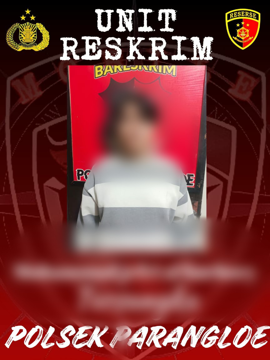 Inilah salah satu pelaku yang diamankan karena membawa badik dalam operasi Pekat Lipu 2025.