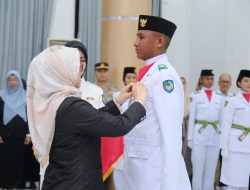 Bupati Husniah Kukuhkan 70 Anggota Paskibraka Gowa